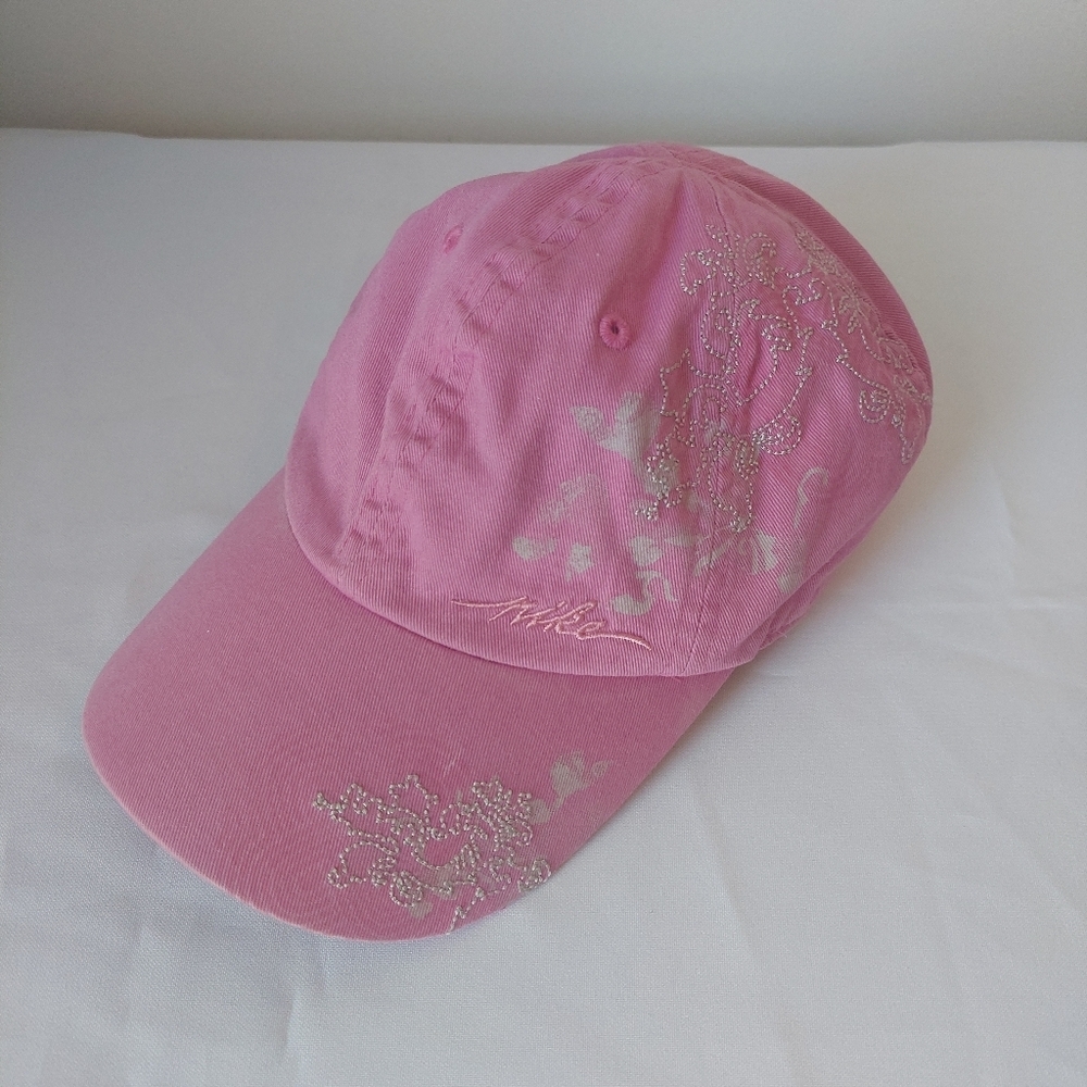 Nike Pink Cap with Silver Embroidery Retro Vintage Preppy